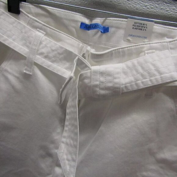 NEW J MCLAUGHLIN Womens Hendrix Tie Belt Denim Jeans White Size 6 - Picture 3 of 12